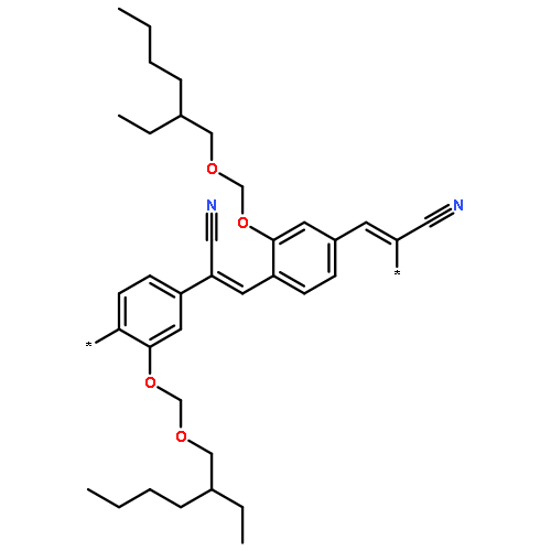 Poly[[[(2-ethylhexyl)oxy]methoxy-1,4-phenylene](1-cyano-1,2-ethenediyl)
[[(2-ethylhexyl)oxy]methoxy-1,4-phenylene](2-cyano-1,2-ethenediyl)]