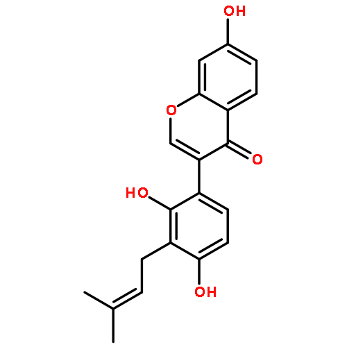 4H-1-Benzopyran-4-one,3-[2,4-dihydroxy-3-(3-methyl-2-buten-1-yl)phenyl]-7-hydroxy-