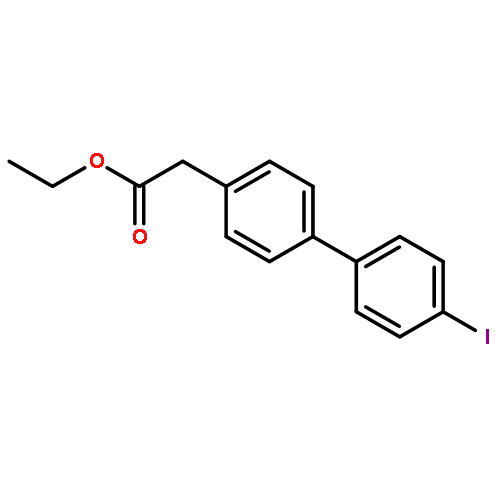 [1,1'-Biphenyl]-4-acetic acid, 4'-iodo-, ethyl ester