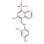 1-Naphthalenesulfonicacid, 4-[2-(2,4-dihydroxyphenyl)diazenyl]-3-hydroxy-