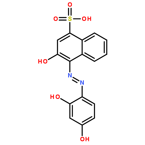 1-Naphthalenesulfonicacid, 4-[2-(2,4-dihydroxyphenyl)diazenyl]-3-hydroxy-