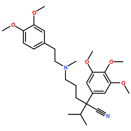 5-((3,4-Dimethoxyphenethyl)(methyl)amino)-2-isopropyl-2-(3,4,5-trimethoxyphenyl)pentanenitrile