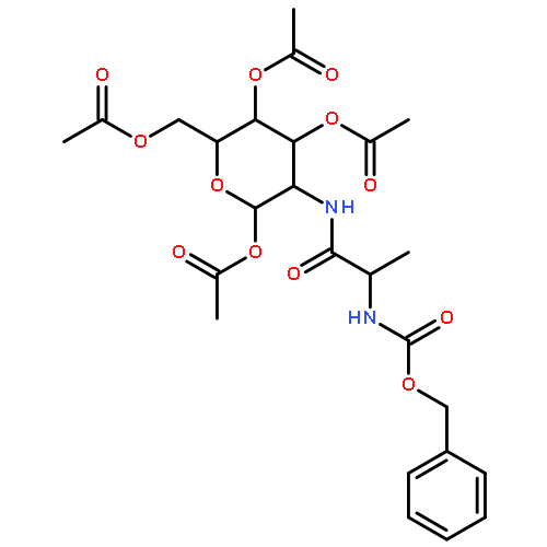 1,3,4,6-tetra-O-acetyl-2-[(2-{[(benzyloxy)carbonyl]amino}propanoyl)amino]-2-deoxyhexopyranose