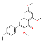 4H-1-Benzopyran-4-one, 3,5,7-trimethoxy-2-(4-methoxyphenyl)-