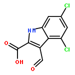 1H-Indole-2-carboxylic acid, 4,6-dichloro-3-formyl-