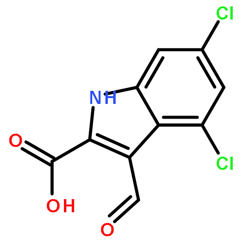 1H-Indole-2-carboxylic acid, 4,6-dichloro-3-formyl-