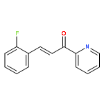 2-Propen-1-one, 3-(2-fluorophenyl)-1-(2-pyridinyl)-