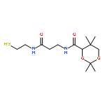 1,3-Dioxane-4-carboxamide,N-[3-[(2-mercaptoethyl)amino]-3-oxopropyl]-2,2,5,5-tetramethyl-, (4R)-