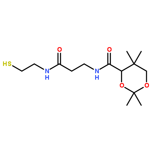 1,3-Dioxane-4-carboxamide,N-[3-[(2-mercaptoethyl)amino]-3-oxopropyl]-2,2,5,5-tetramethyl-, (4R)-