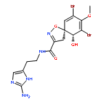 1-Oxa-2-azaspiro[4.5]deca-2,6,8-triene-3-carboxamide,N-[2-(2-amino-1H-imidazol-4-yl)ethyl]-7,9-dibromo-10-hydroxy-8-methoxy-,(5S,10R)- (9CI)