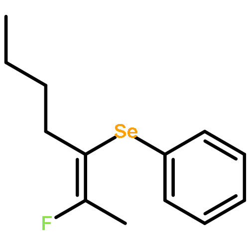 Benzene, [[(1E)-1-(1-fluoroethylidene)pentyl]seleno]-