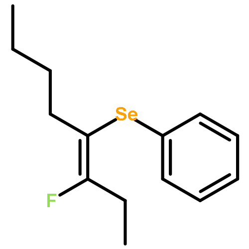 Benzene, [[(1E)-1-(1-fluoropropylidene)pentyl]seleno]-