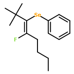 BENZENE, [[(1E)-1-(1,1-DIMETHYLETHYL)-2-FLUORO-1-HEXENYL]SELENO]-