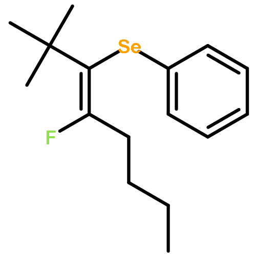 BENZENE, [[(1E)-1-(1,1-DIMETHYLETHYL)-2-FLUORO-1-HEXENYL]SELENO]-