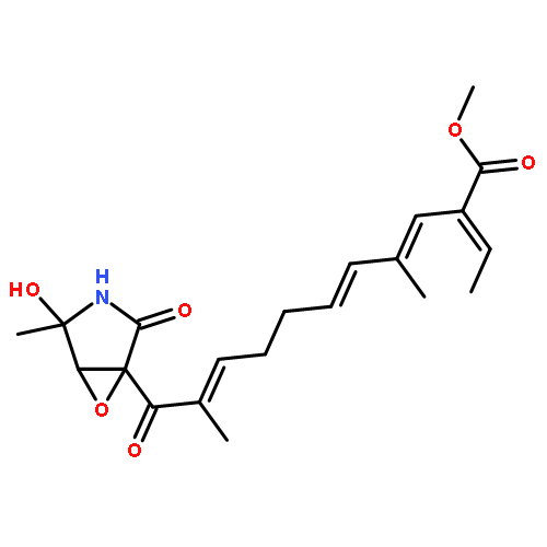 methyl (2E,3E,5E,9E)-2-ethylidene-11-[(1R,5R)-4-hydroxy-4-methyl-2-oxo-6-oxa-3-azabicyclo[3.1.0]hex-1-yl]-4,10-dimethyl-11-oxoundeca-3,5,9-trienoate