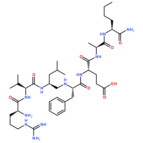 H-Arg-Val-Leu-(?)-Phe-Glu-Ala-Nle-NH2