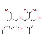 Benzoic acid,2-hydroxy-6-[2-hydroxy-6-(hydroxymethyl)-4-methoxyphenoxy]-4-methyl-