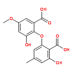 Benzoicacid, 2-(2-carboxy-3-hydroxy-5-methylphenoxy)-3-hydroxy-5-methoxy-