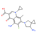 (S)-5-Amino-7-(7-amino-5-azaspiro[2.4]heptan-5-yl)-1-cyclopropyl-6-fluoro-8-methyl-4-oxo-1,4-dihydroquinoline-3-carboxylic acid