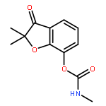 2,2-Dimethyl-3-oxo-2,3-dihydrobenzofuran-7-yl methylcarbamate