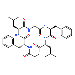 Cyclo(glycyl-D-phenylalanyl-L-leucylglycyl-L-phenylalanyl-D-leucyl)