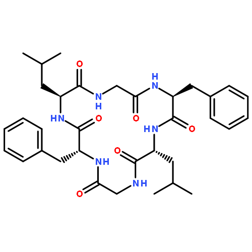 Cyclo(glycyl-D-phenylalanyl-L-leucylglycyl-L-phenylalanyl-D-leucyl)