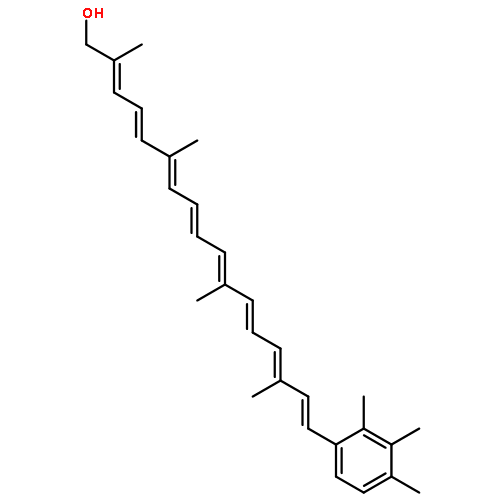 2,4,6,8,10,12,14,16-Heptadecaoctaen-1-ol,2,6,11,15-tetramethyl-17-(2,3,4-trimethylphenyl)-,(2E,4E,6E,8E,10E,12E,14E,16E)- (9CI)