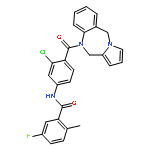 N-(3-Chloro-4-(10,11-dihydro-5H-benzo[e]pyrrolo[1,2-a][1,4]diazepine-10-carbonyl)phenyl)-5-fluoro-2-methylbenzamide