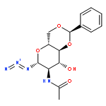 b-D-Glucopyranosyl azide,2-(acetylamino)-2-deoxy-4,6-O-[(R)-phenylmethylene]-