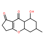 Cyclopenta[b][1]benzopyran-1,9-dione,2,3-dihydro-8-hydroxy-6-methyl-