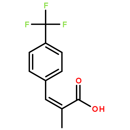 2-Propenoic acid, 2-methyl-3-[4-(trifluoromethyl)phenyl]-, (2E)-