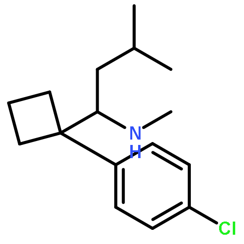 1-[1-(4-chlorophenyl)cyclobutyl]-N,3-dimethylbutan-1-amine