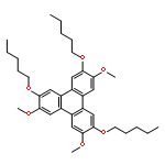 Triphenylene, 2,6,11-trimethoxy-3,7,10-tris(pentyloxy)-