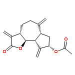 Azuleno[4,5-b]furan-2(3H)-one,8-(acetyloxy)decahydro-3,6,9-tris(methylene)-, (3aS,6aR,8S,9aR,9bS)-