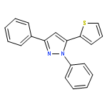 1H-Pyrazole, 1,3-diphenyl-5-(2-thienyl)-