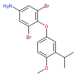 Benzenamine, 3,5-dibromo-4-[4-methoxy-3-(1-methylethyl)phenoxy]-