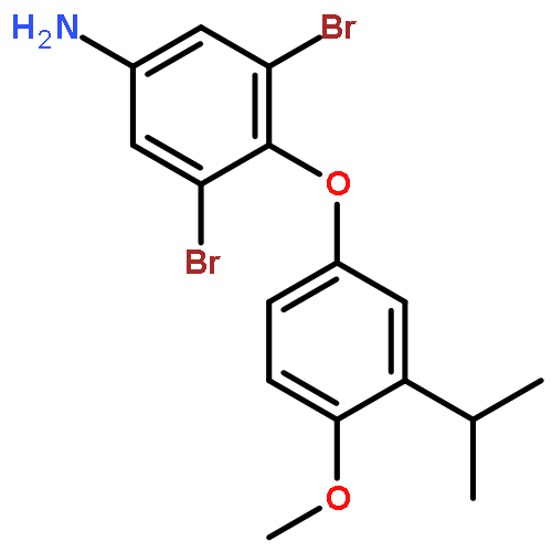 Benzenamine, 3,5-dibromo-4-[4-methoxy-3-(1-methylethyl)phenoxy]-