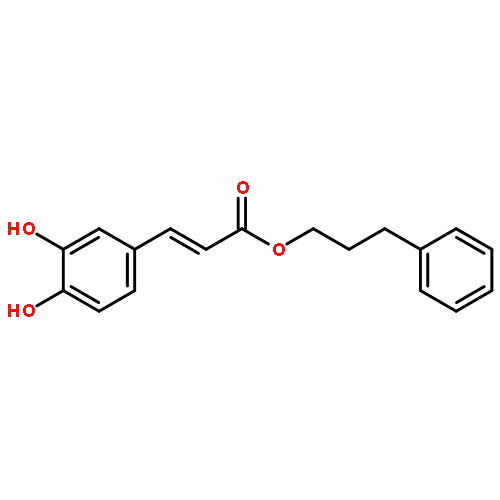 2-Propenoic acid, 3-(3,4-dihydroxyphenyl)-, 3-phenylpropyl ester