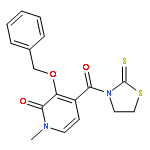 2-Thiazolidinethione,3-[[1,2-dihydro-1-methyl-2-oxo-3-(phenylmethoxy)-4-pyridinyl]carbonyl]-