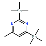 Pyrimidine, 4-methyl-2,6-bis(trimethylstannyl)-