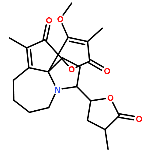 (3S,11S,11aS)-3'-Methoxy-4',9-dimethyl-3-[(2S,4S)-4-methyl-5-oxot etrahydro-2-furanyl]-2,3,5,6,7,8-hexahydro-1H,5'H,10H-spiro[cyclo penta[b]pyrrolo[1,2-a]azepine-11,2'-furan]-5',10-dione