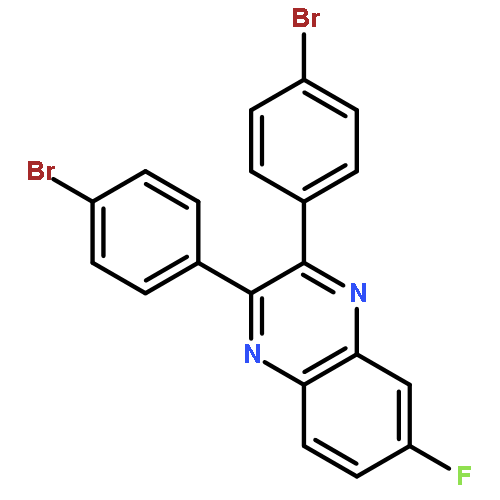 Quinoxaline, 2,3-bis(4-bromophenyl)-6-fluoro-