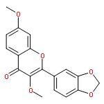 4H-1-Benzopyran-4-one, 2-(1,3-benzodioxol-5-yl)-3,7-dimethoxy-