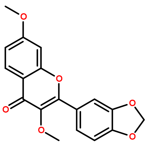 4H-1-Benzopyran-4-one, 2-(1,3-benzodioxol-5-yl)-3,7-dimethoxy-