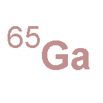 Gallium, isotope ofmass 65