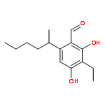 3-ethyl-6-(hexan-2-yl)-2,4-dihydroxybenzaldehyde