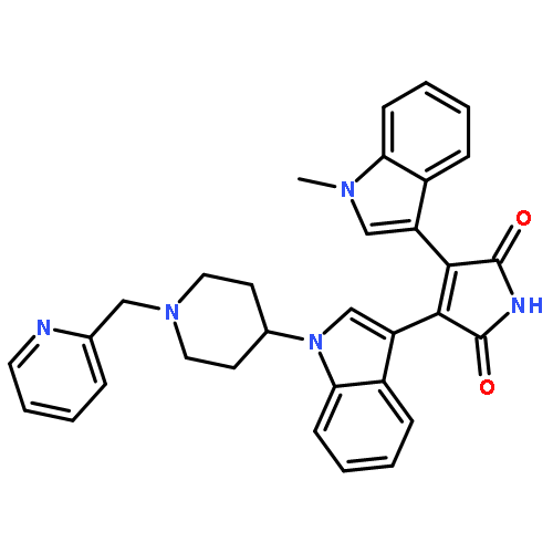 3-(1-Methyl-1H-indol-3-yl)-4-(1-(1-(pyridin-2-ylmethyl)piperidin-4-yl)-1H-indol-3-yl)-1H-pyrrole-2,5-dione