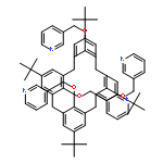 3,3',3'',3'''-{[5,11,17,23-tetra-tert-butylpentacyclo[19.3.1.1~3,7~.1~9,13~.1~15,19~]octacosa-1(25),3(28),4,6,9(27),10,12,15(26),16,18,21,23-dodecaene-25,26,27,28-tetrayl]tetrakis(oxymethanediyl)}tetrapyridine