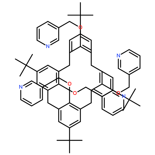 3,3',3'',3'''-{[5,11,17,23-tetra-tert-butylpentacyclo[19.3.1.1~3,7~.1~9,13~.1~15,19~]octacosa-1(25),3(28),4,6,9(27),10,12,15(26),16,18,21,23-dodecaene-25,26,27,28-tetrayl]tetrakis(oxymethanediyl)}tetrapyridine