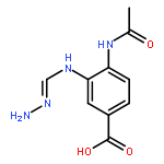 Benzoic acid, 4-(acetylamino)-3-[(aminoiminomethyl)amino]-